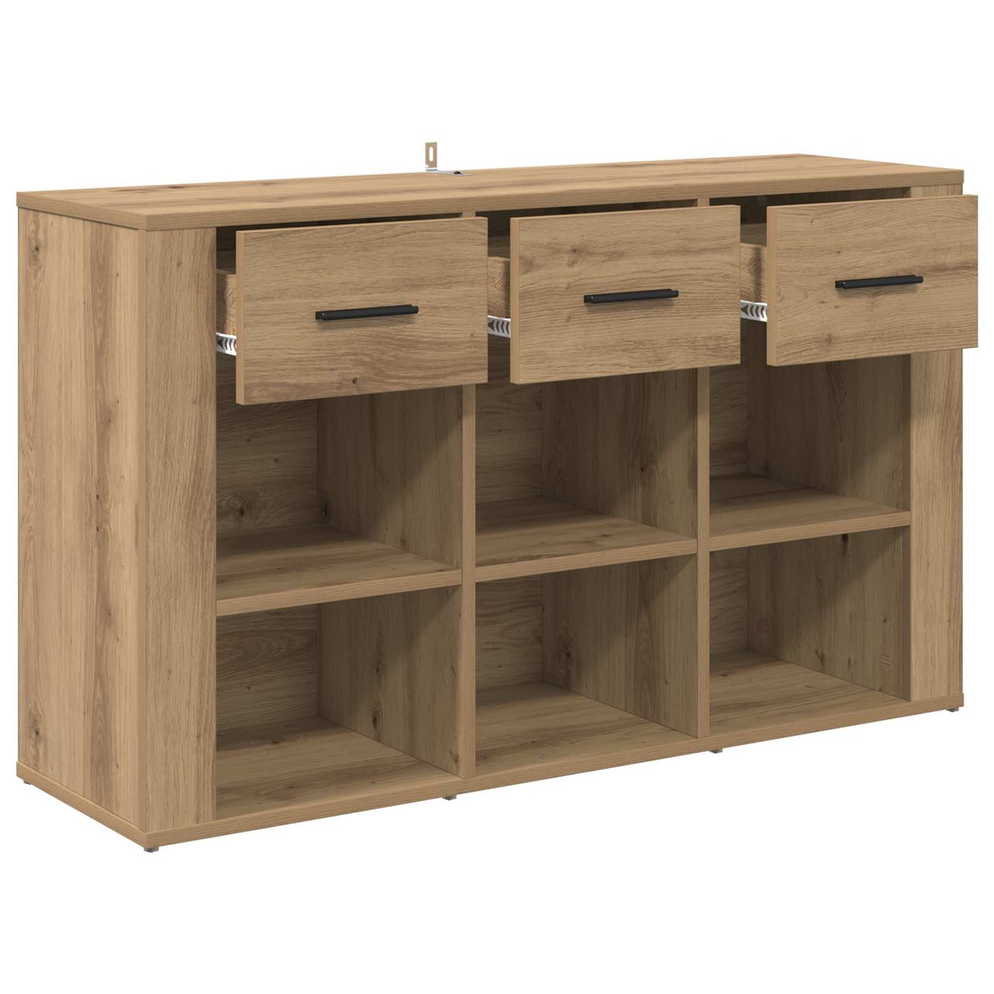 vidaXL Sideboard Artisan-Eiche 100 x 30 x 59,5 cm Holzwerkstoff