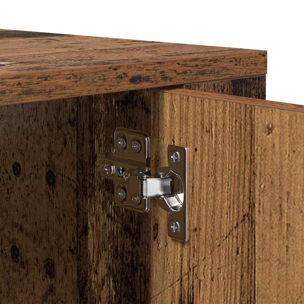 vidaXL Wandmontiertes TV-Regal Altholz 80 x 34,5 x 40 cm Holzwerkstoff
