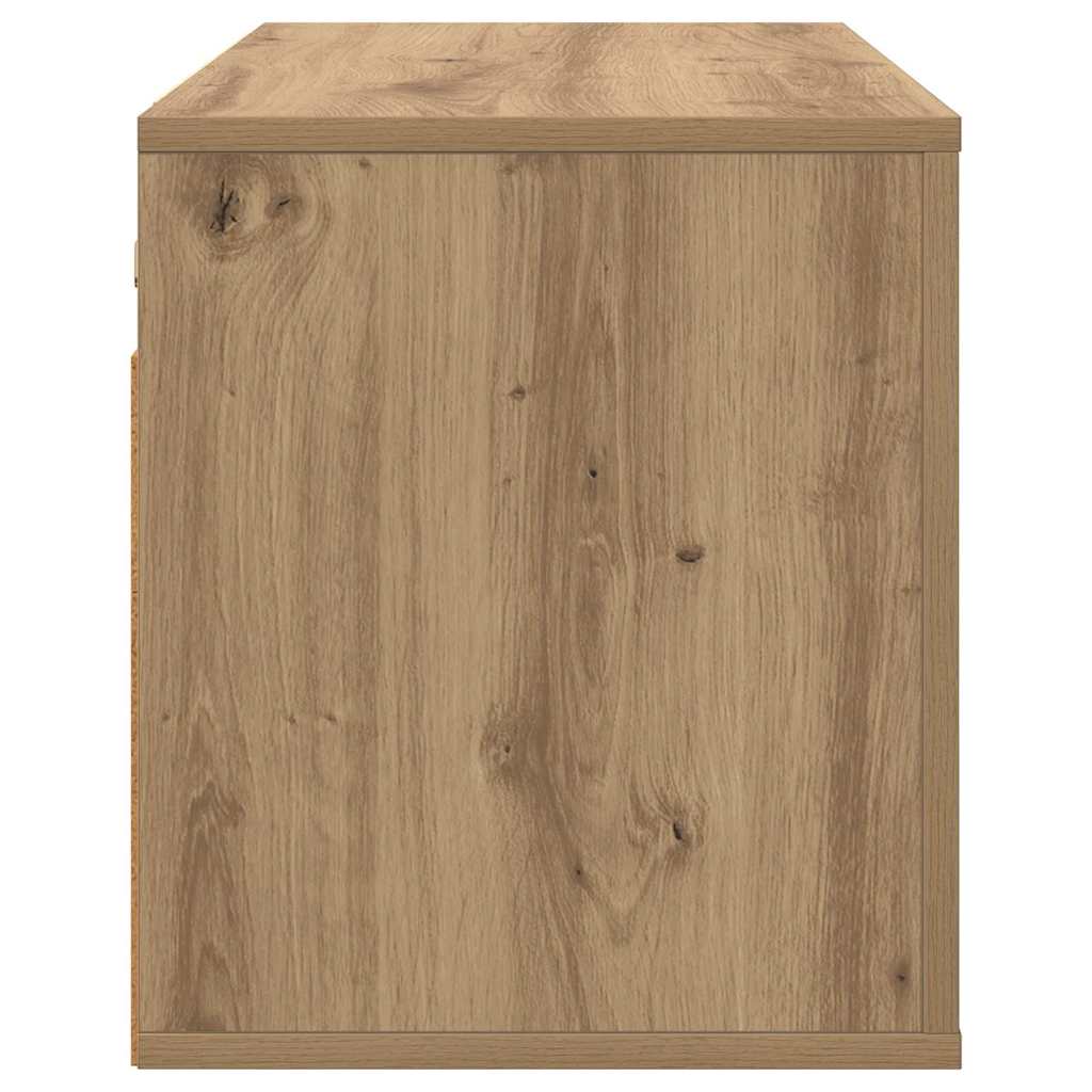 Wandmontiertes TV-Regal Artisan-Eiche 80 x 34,5 x 40 cm