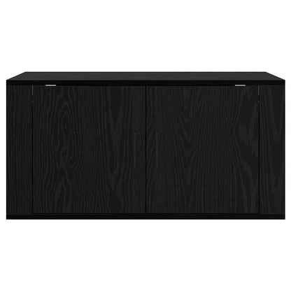 vidaXL Wandmontiertes TV-Regal Schwarz Eichen-Optik 80 x 34,5 x 40 cm