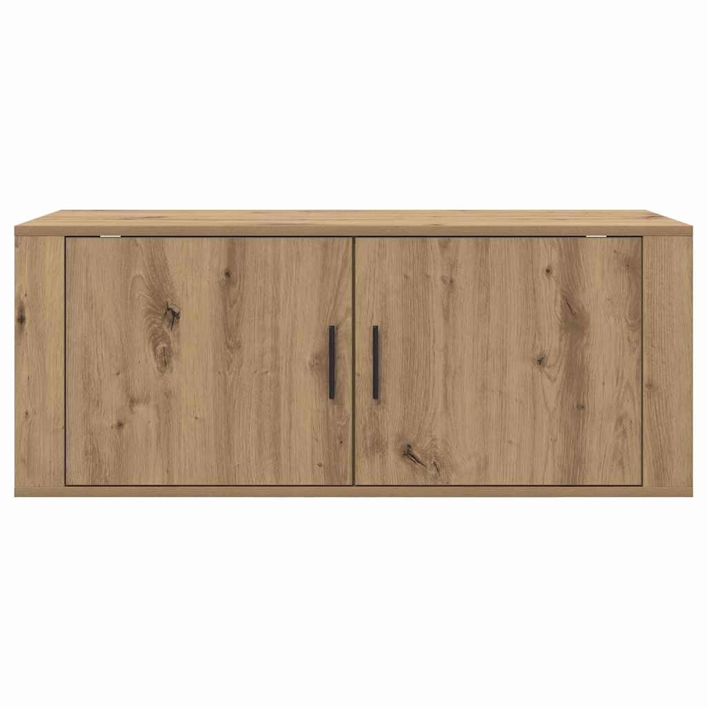vidaXL Wandmontiertes TV-Regal Artisan-Eiche 100 x 34,5 x 40 cm