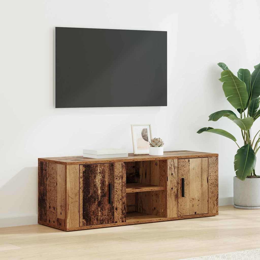 vidaXL TV-Schränk Altholz 100 x 31,5 x 35 cm Holzwerkstoff