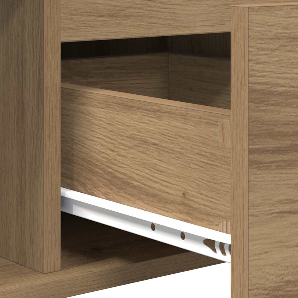 vidaXL Couchtisch Artisan-Eiche 90 x 50 x 26,5 cm Holzwerkstoff