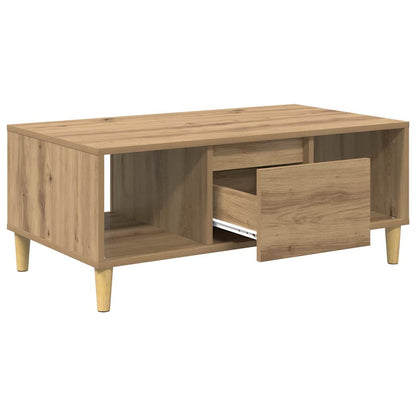 vidaXL Couchtisch Artisan-Eiche 90 x 50 x 26,5 cm Holzwerkstoff