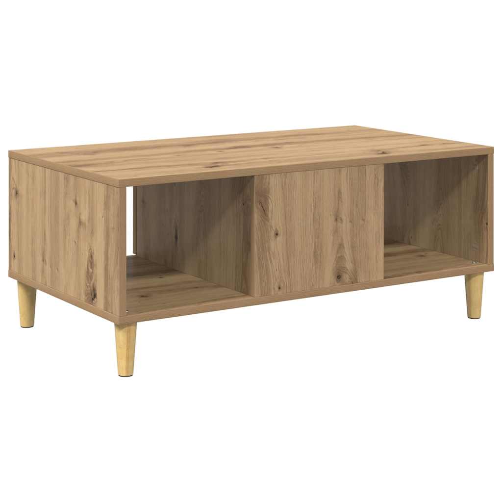 vidaXL Couchtisch Artisan-Eiche 90 x 50 x 26,5 cm Holzwerkstoff