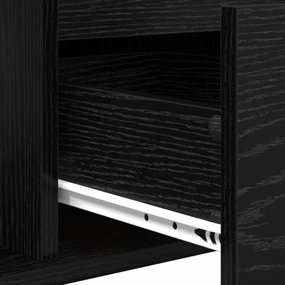 vidaXL Couchtisch Schwarz Eichen-Optik 90 x 50 x 26,5 cm Holzwerkstoff