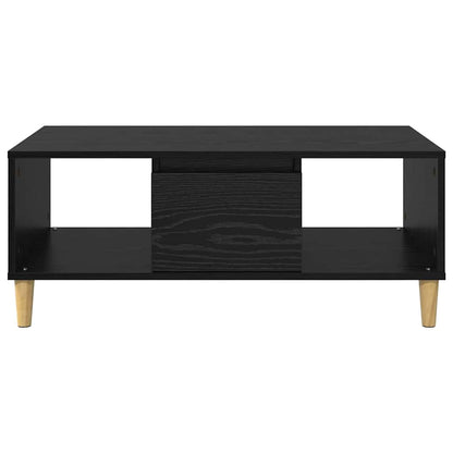 vidaXL Couchtisch Schwarz Eichen-Optik 90 x 50 x 26,5 cm Holzwerkstoff