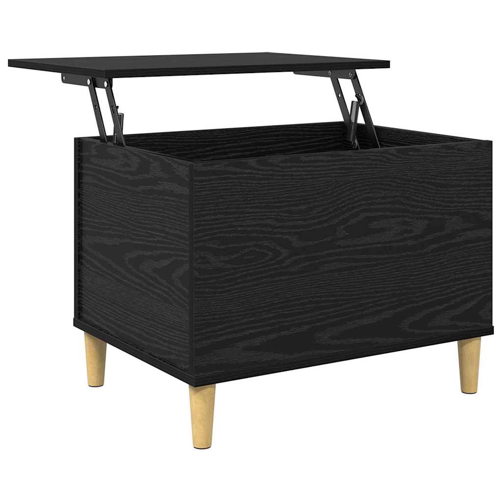 vidaXL Nachttisch Schwarz Eichen-Optik 60 x 44,5 x 45 cm Holzwerkstoff