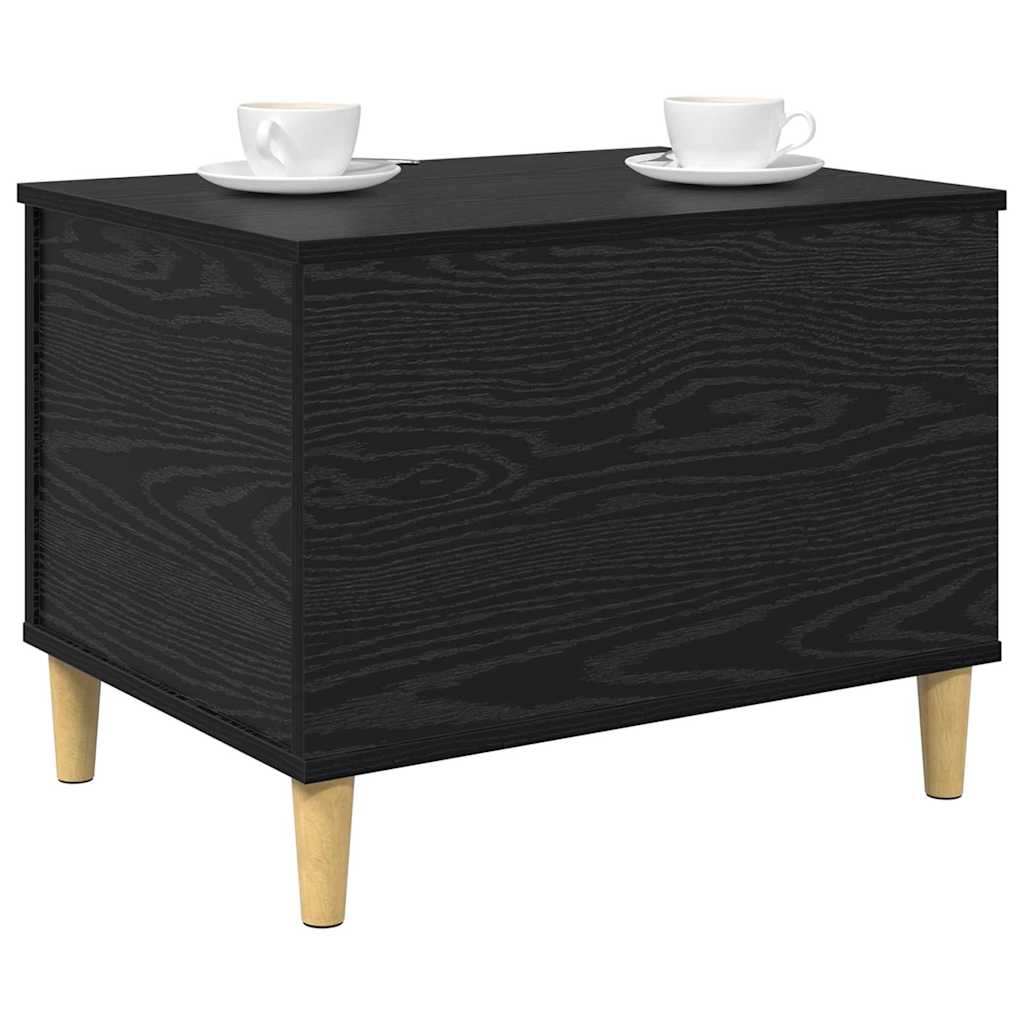 vidaXL Nachttisch Schwarz Eichen-Optik 60 x 44,5 x 45 cm Holzwerkstoff