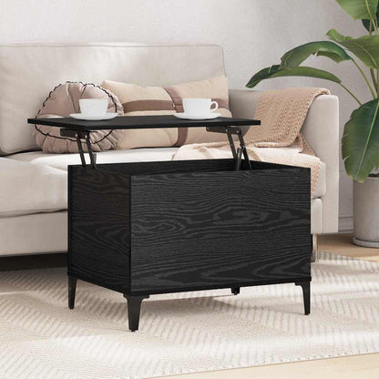 vidaXL Couchtisch Schwarz Eichen-Optik 60 x 44,5 x 45 cm Holzwerkstoff