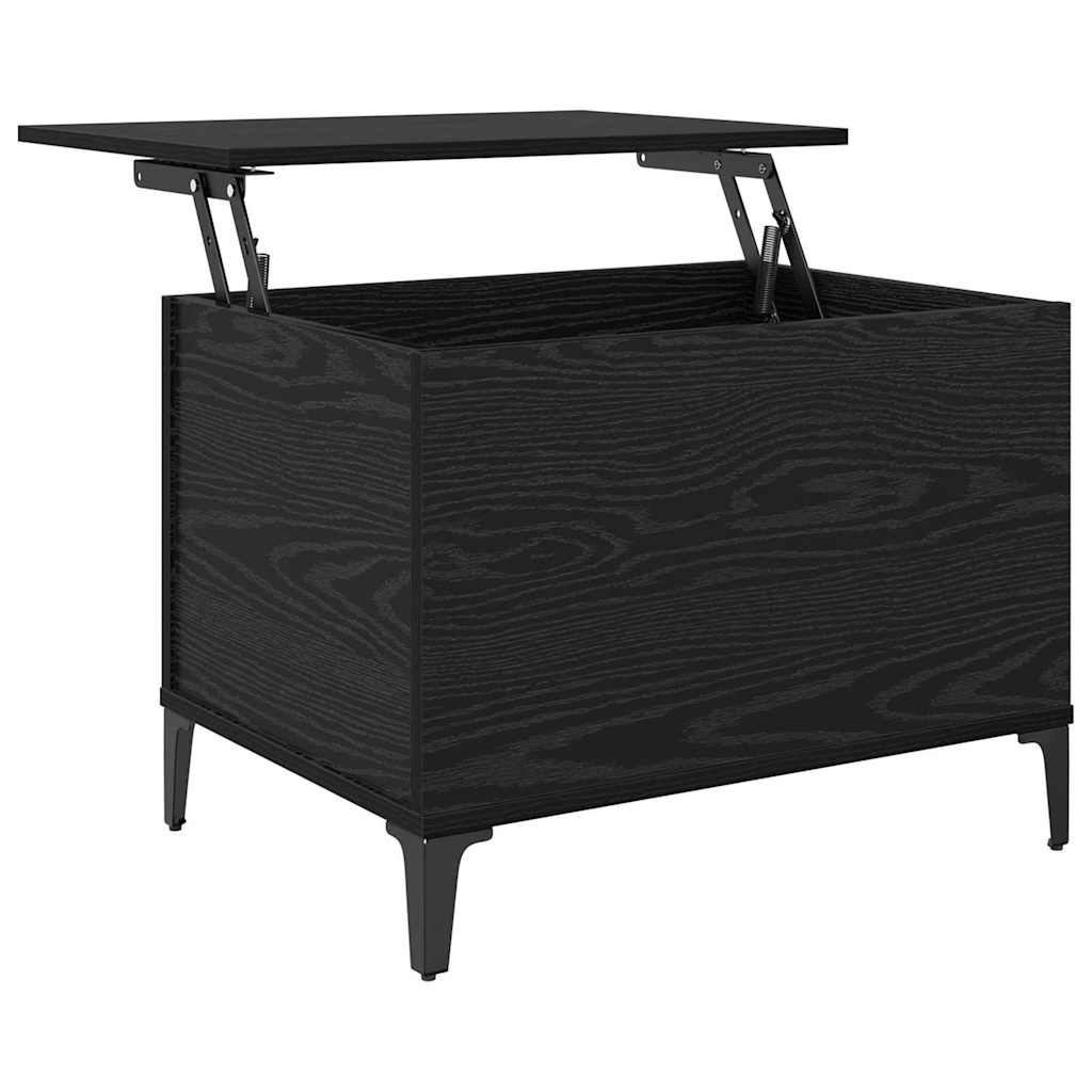 vidaXL Couchtisch Schwarz Eichen-Optik 60 x 44,5 x 45 cm Holzwerkstoff