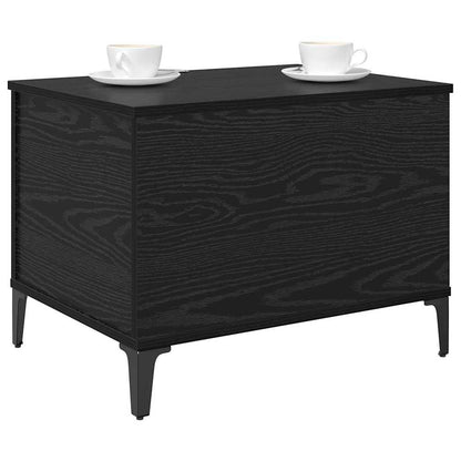 vidaXL Couchtisch Schwarz Eichen-Optik 60 x 44,5 x 45 cm Holzwerkstoff