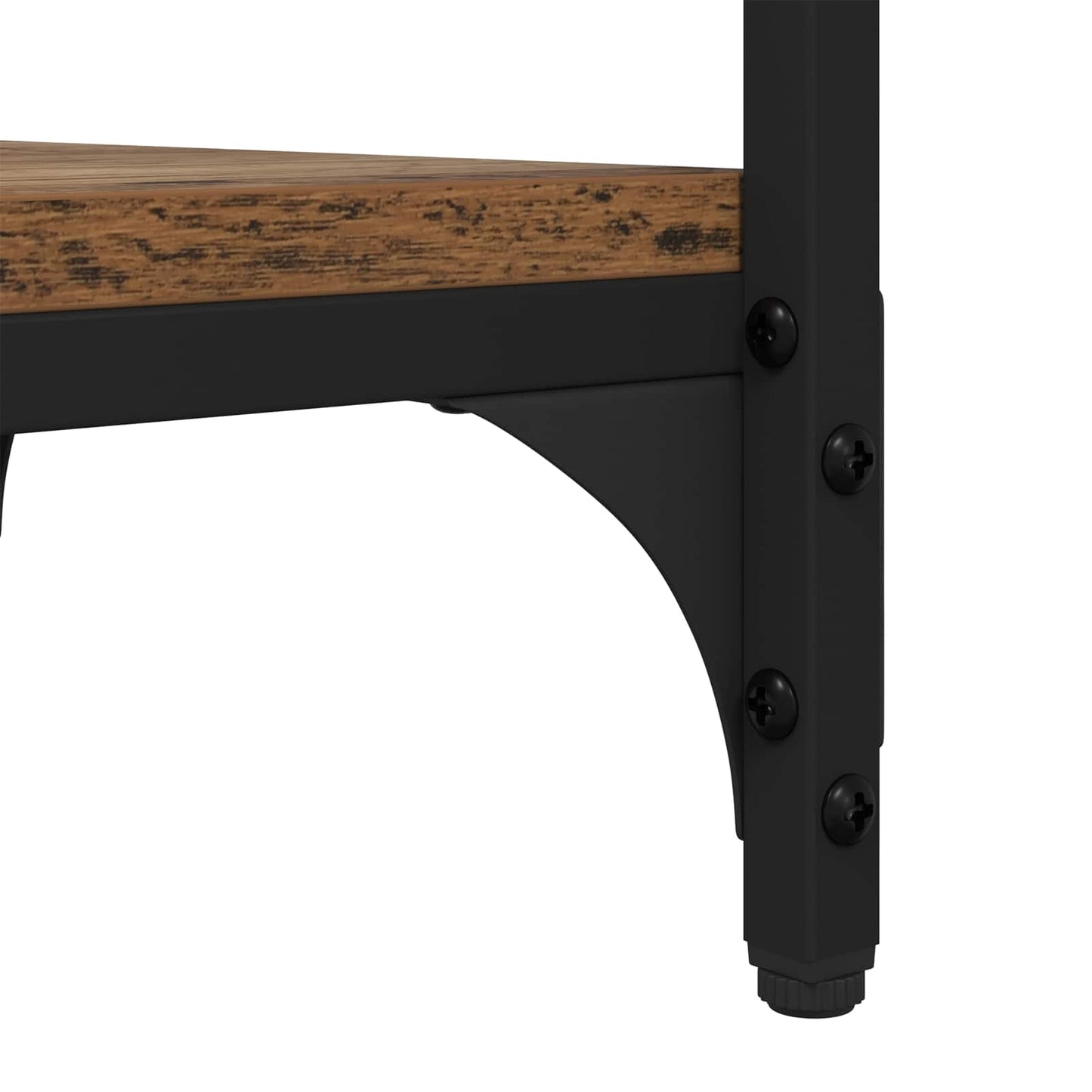 vidaXL Beistelltisch mit Regal Altholz 40 x 30 x 75 cm Holzwerkstoff