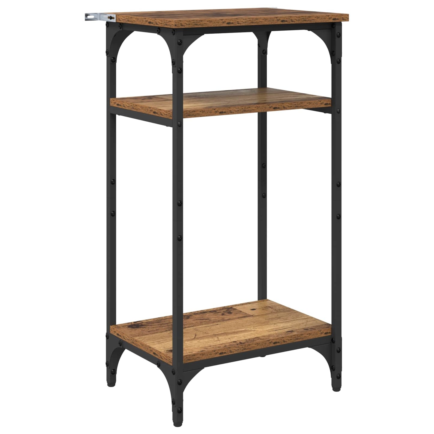 vidaXL Beistelltisch mit Regal Altholz 40 x 30 x 75 cm Holzwerkstoff