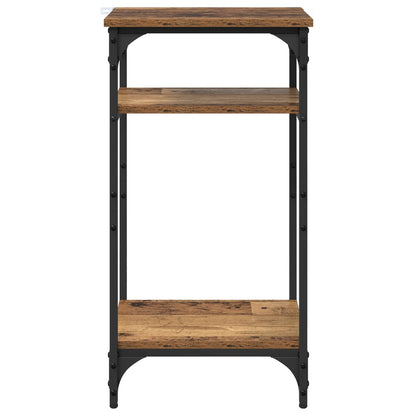 vidaXL Beistelltisch mit Regal Altholz 40 x 30 x 75 cm Holzwerkstoff
