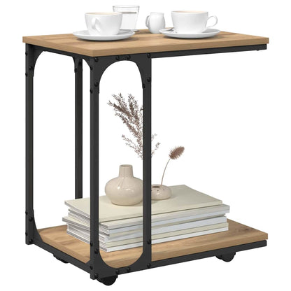 vidaXL Beistelltisch Artisan-Eiche 50 x 35 x 55.5 cm Holzwerkstoff
