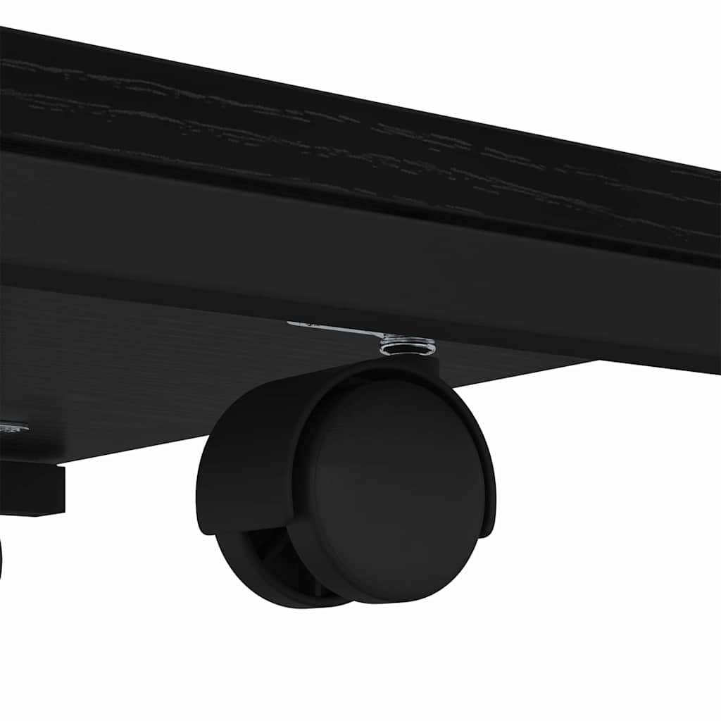 vidaXL Beistelltisch mit Regal Schwarz Eichen-Optik 50 x 35 x 55.5 cm