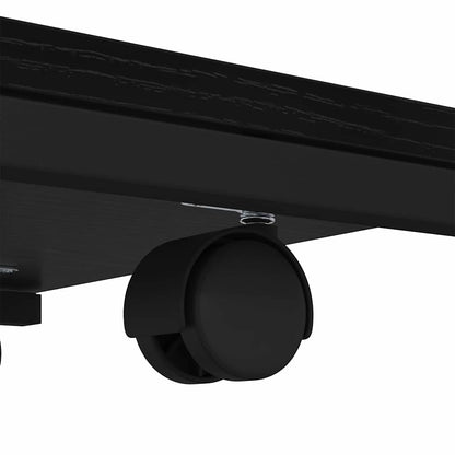 vidaXL Beistelltisch mit Regal Schwarz Eichen-Optik 50 x 35 x 55.5 cm
