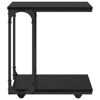 vidaXL Beistelltisch mit Regal Schwarz Eichen-Optik 50 x 35 x 55.5 cm