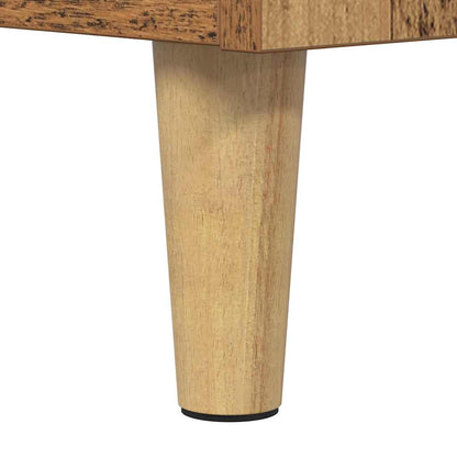 vidaXL Couchtisch mit Schubladen Altholz 90 x 50 x 35 cm Holzwerkstoff