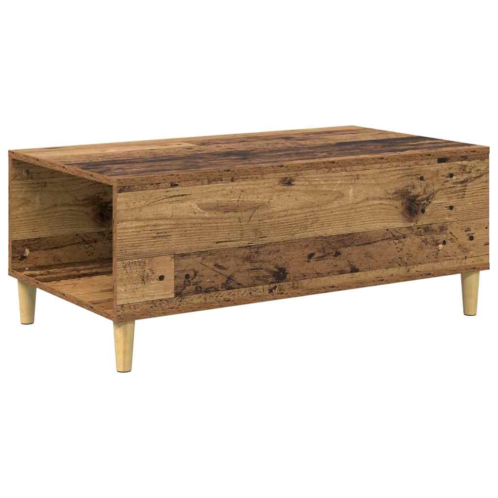 vidaXL Couchtisch mit Schubladen Altholz 90 x 50 x 35 cm Holzwerkstoff