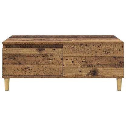 vidaXL Couchtisch mit Schubladen Altholz 90 x 50 x 35 cm Holzwerkstoff