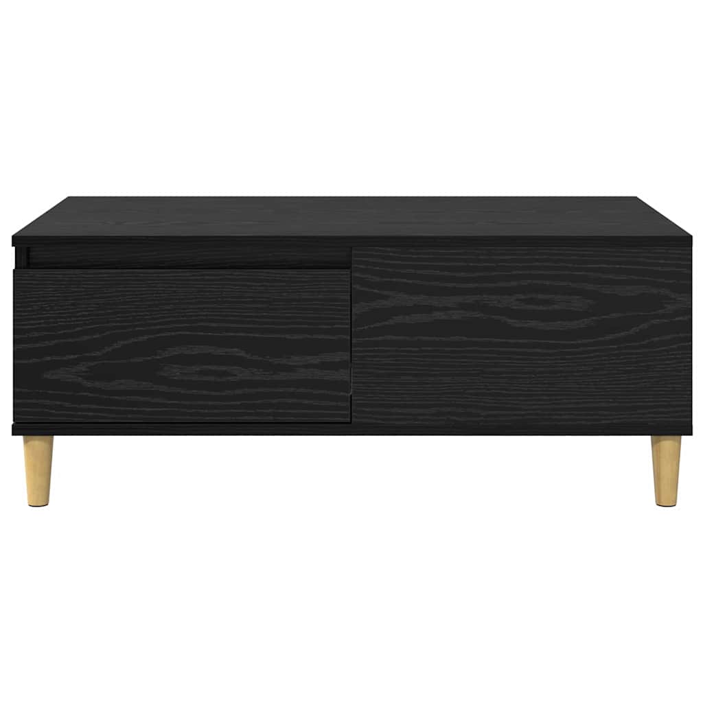 vidaXL Couchtisch Schwarz Eichen-Optik 90 x 50 x 35 cm Holzwerkstoff