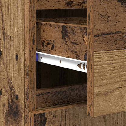 Sideboard mit Schubladen Altholz 60 x 35 x 70 cm Holzwerkstoff