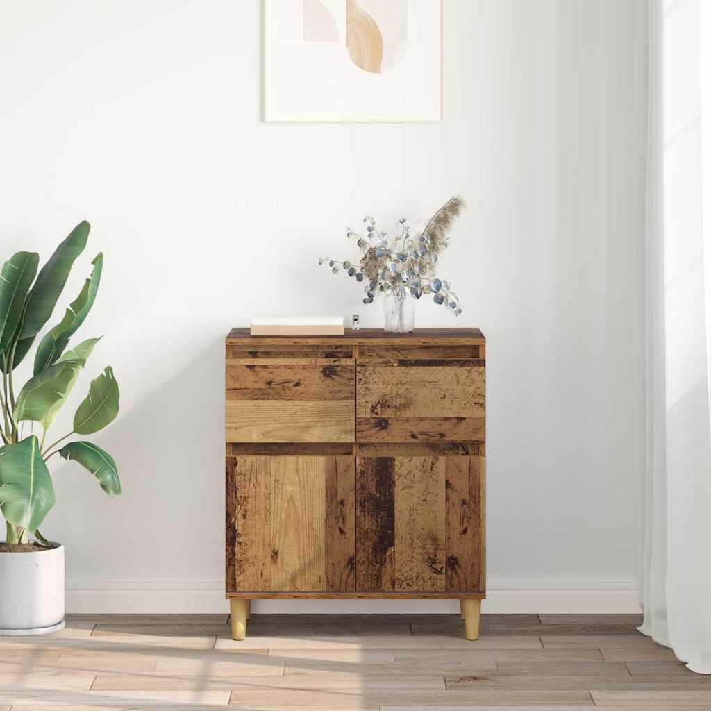 Sideboard mit Schubladen Altholz 60 x 35 x 70 cm Holzwerkstoff