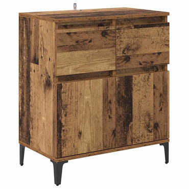 vidaXL Sideboard Altholz 60 x 35 x 70 cm Verbundholz und Eisen