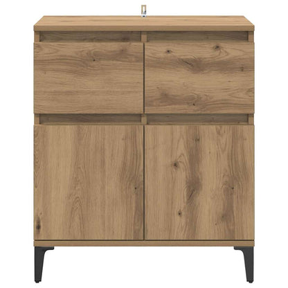 Sideboard Artisan-Eiche 60 x 35 x 70 cm Verbundholz und Eisen