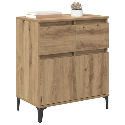 Sideboard Artisan-Eiche 60 x 35 x 70 cm Verbundholz und Eisen