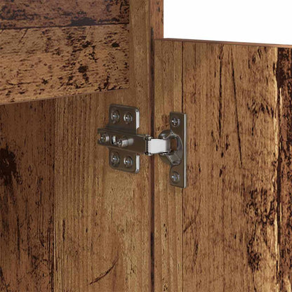 vidaXL Nachttisch mit Schubladen Altholz 40 x 35 x 70 cm Holzwerkstoff
