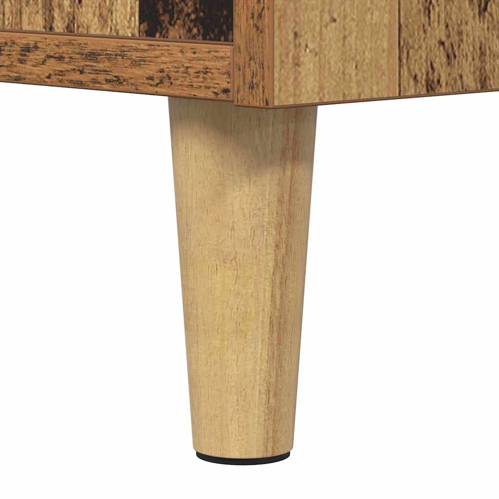 vidaXL Nachttisch mit Schubladen Altholz 40 x 35 x 70 cm Holzwerkstoff