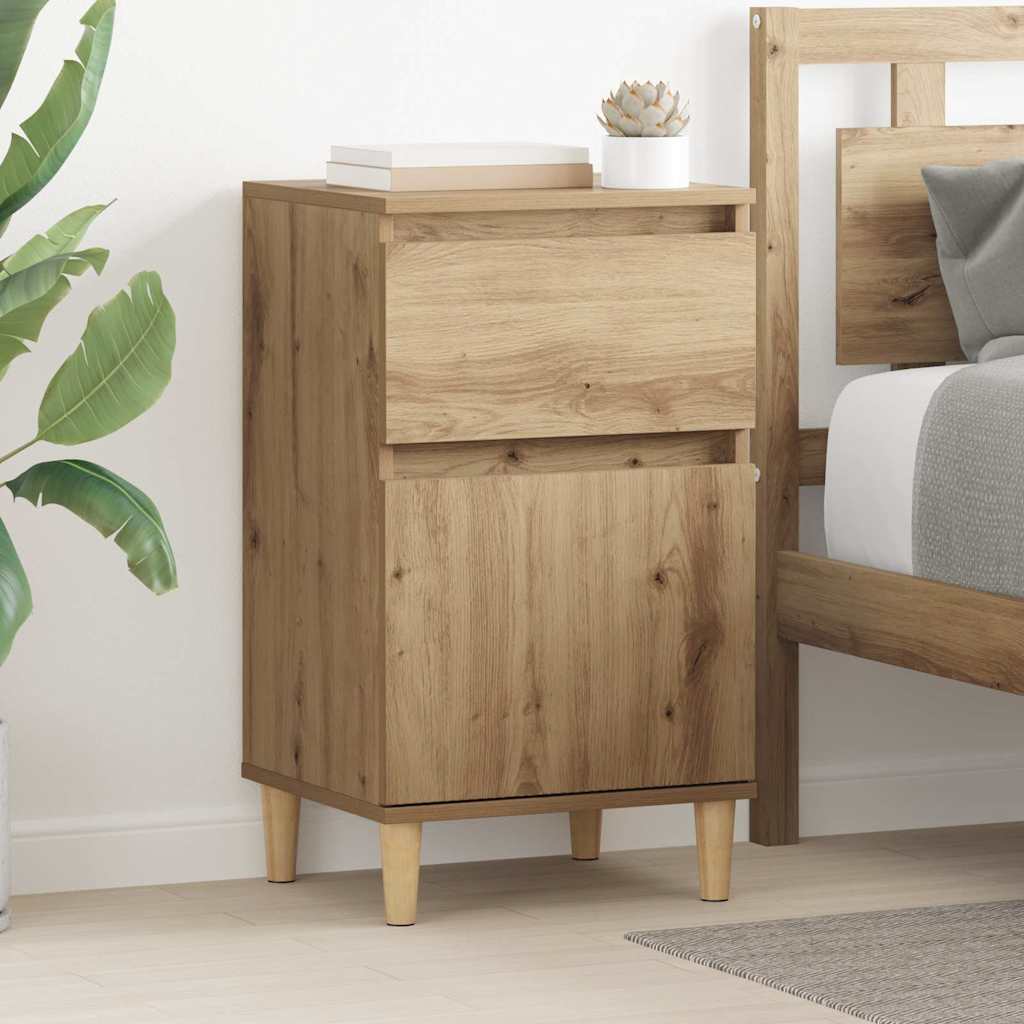 vidaXL Nachttisch Artisan-Eiche 40 x 35 x 70 cm Holzwerkstoff