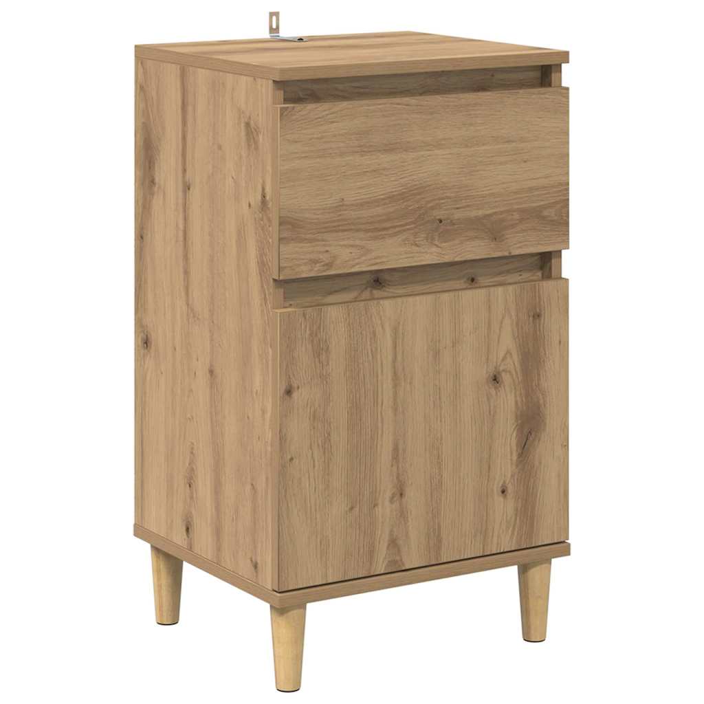 vidaXL Nachttisch Artisan-Eiche 40 x 35 x 70 cm Holzwerkstoff