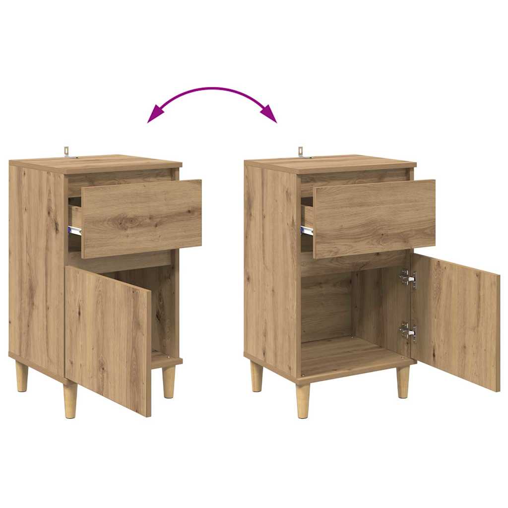vidaXL Nachttisch Artisan-Eiche 40 x 35 x 70 cm Holzwerkstoff