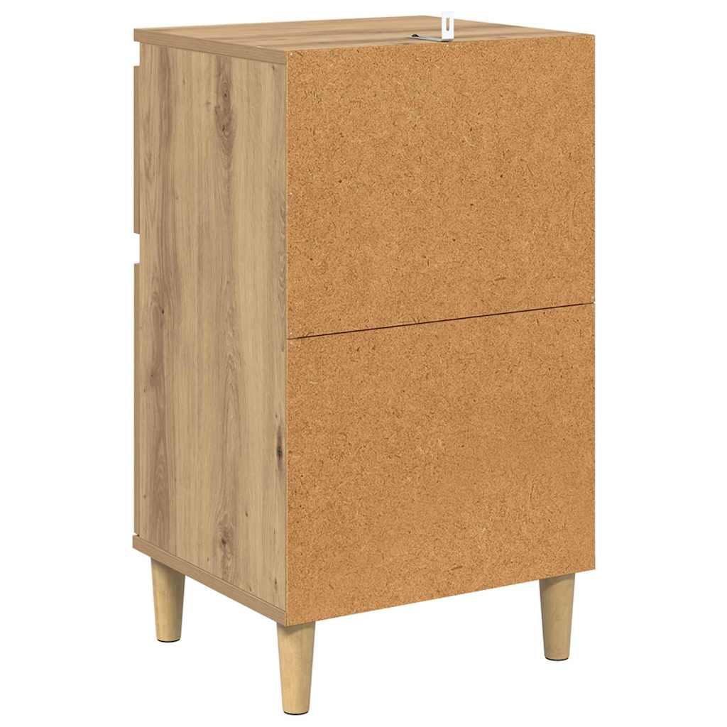 Nachttisch 2 pcs Artisan-Eiche 40 x 35 x 70 cm Holzwerkstoff