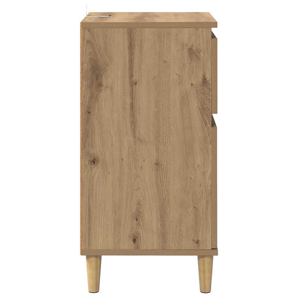 Nachttisch 2 pcs Artisan-Eiche 40 x 35 x 70 cm Holzwerkstoff