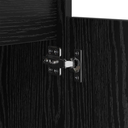 vidaXL Nachttisch Schwarz Eichen-Optik 40 x 35 x 70 cm Holzwerkstoff