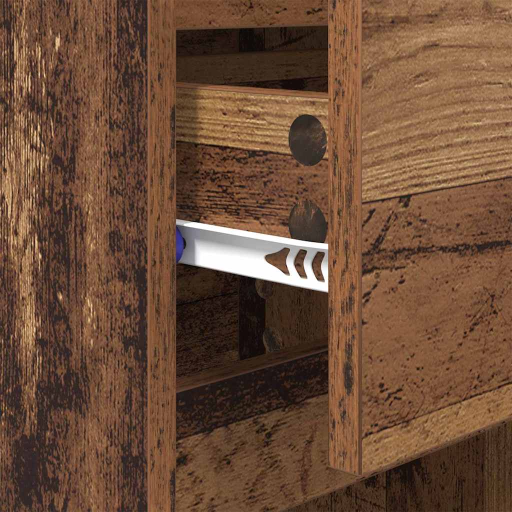 Nachttisch 2 pcs Altholz 40 x 35 x 70 cm Holzwerkstoff