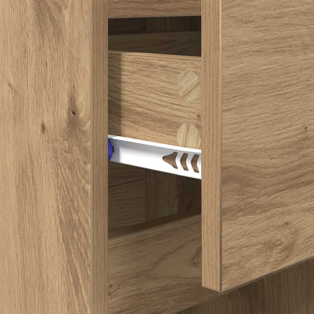 vidaXL Nachttisch 2 pcs Artisan-Eiche 40 x 35 x 70 cm Holzwerkstoff