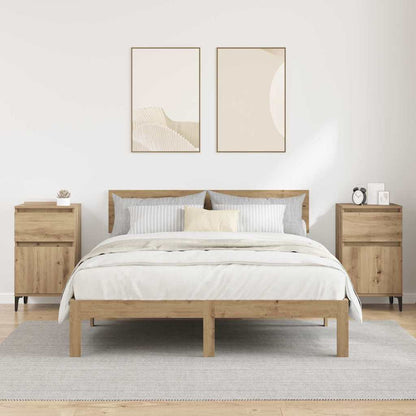 vidaXL Nachttisch 2 pcs Artisan-Eiche 40 x 35 x 70 cm Holzwerkstoff