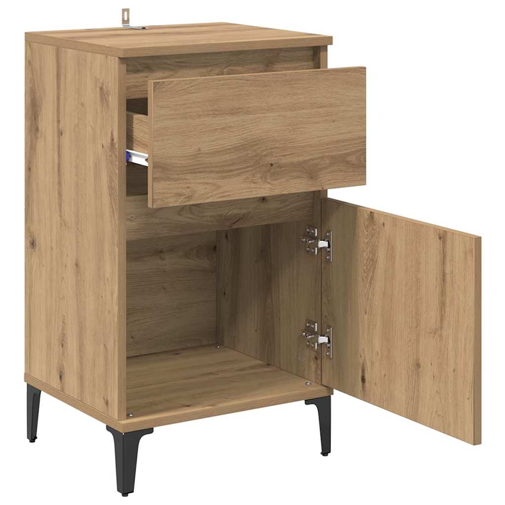 vidaXL Nachttisch 2 pcs Artisan-Eiche 40 x 35 x 70 cm Holzwerkstoff