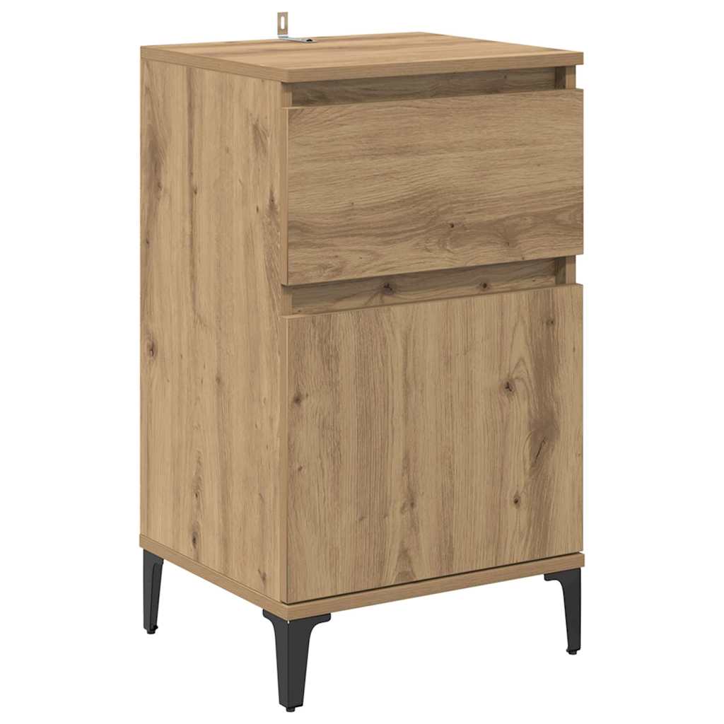 vidaXL Nachttisch 2 pcs Artisan-Eiche 40 x 35 x 70 cm Holzwerkstoff