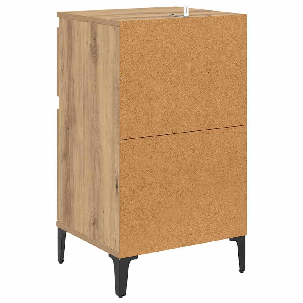 vidaXL Nachttisch 2 pcs Artisan-Eiche 40 x 35 x 70 cm Holzwerkstoff