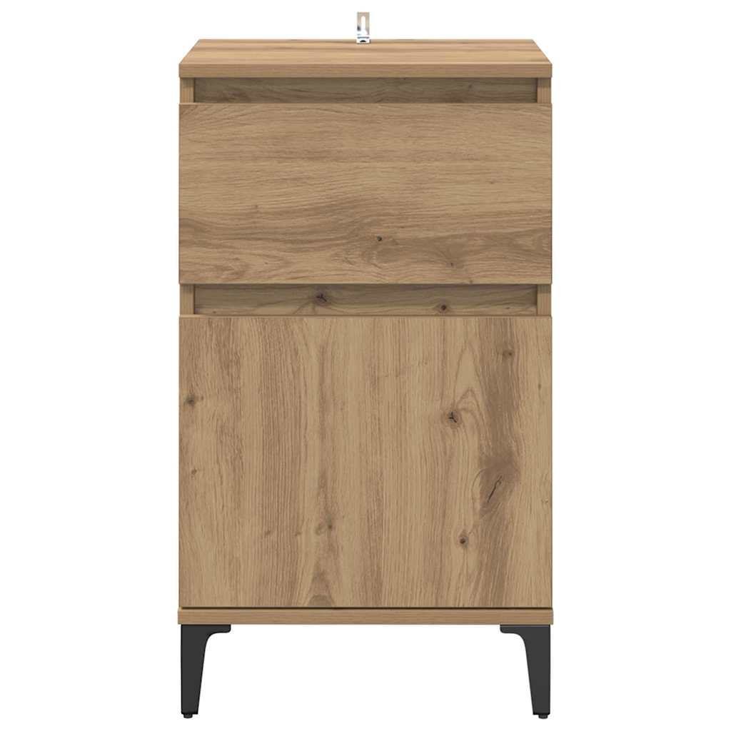 vidaXL Nachttisch 2 pcs Artisan-Eiche 40 x 35 x 70 cm Holzwerkstoff