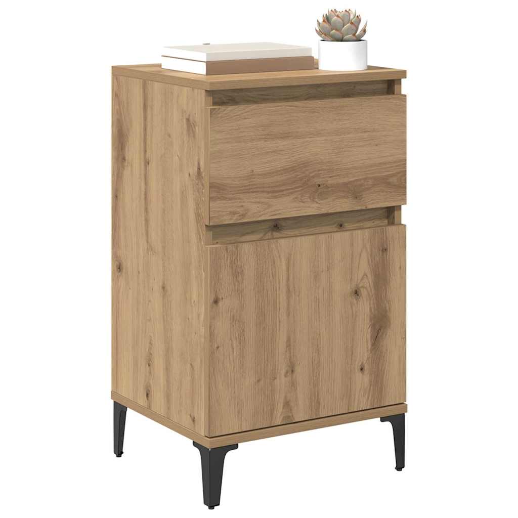 vidaXL Nachttisch 2 pcs Artisan-Eiche 40 x 35 x 70 cm Holzwerkstoff
