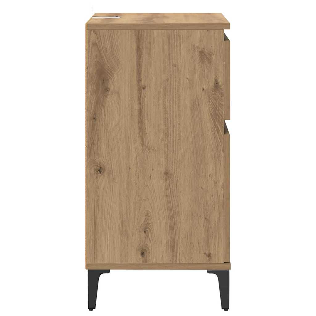 vidaXL Nachttisch 2 pcs Artisan-Eiche 40 x 35 x 70 cm Holzwerkstoff
