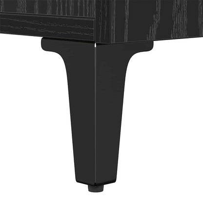 vidaXL Nachttisch 2 pcs Schwarz Eichen-Optik 40 x 35 x 70 cm